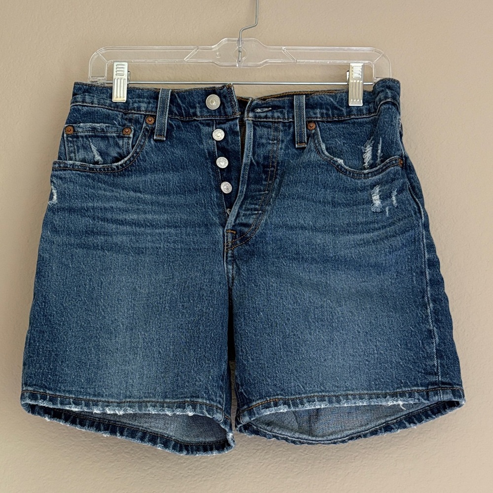 Levis Denim Blue Women's Shorts